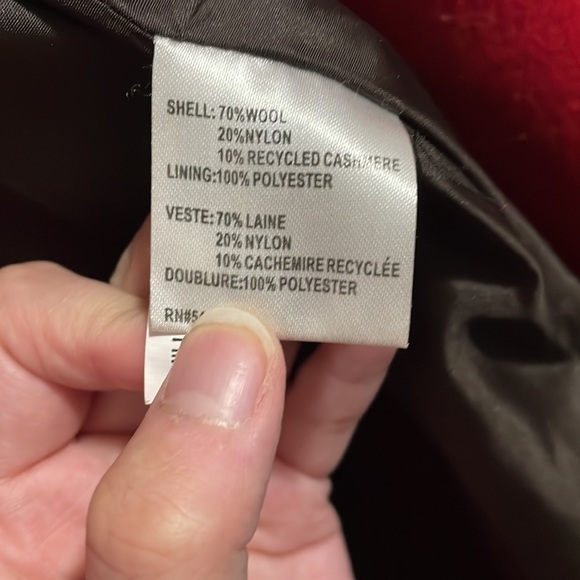 Red Calvin Klein Peacoat - Picture 5 of 6